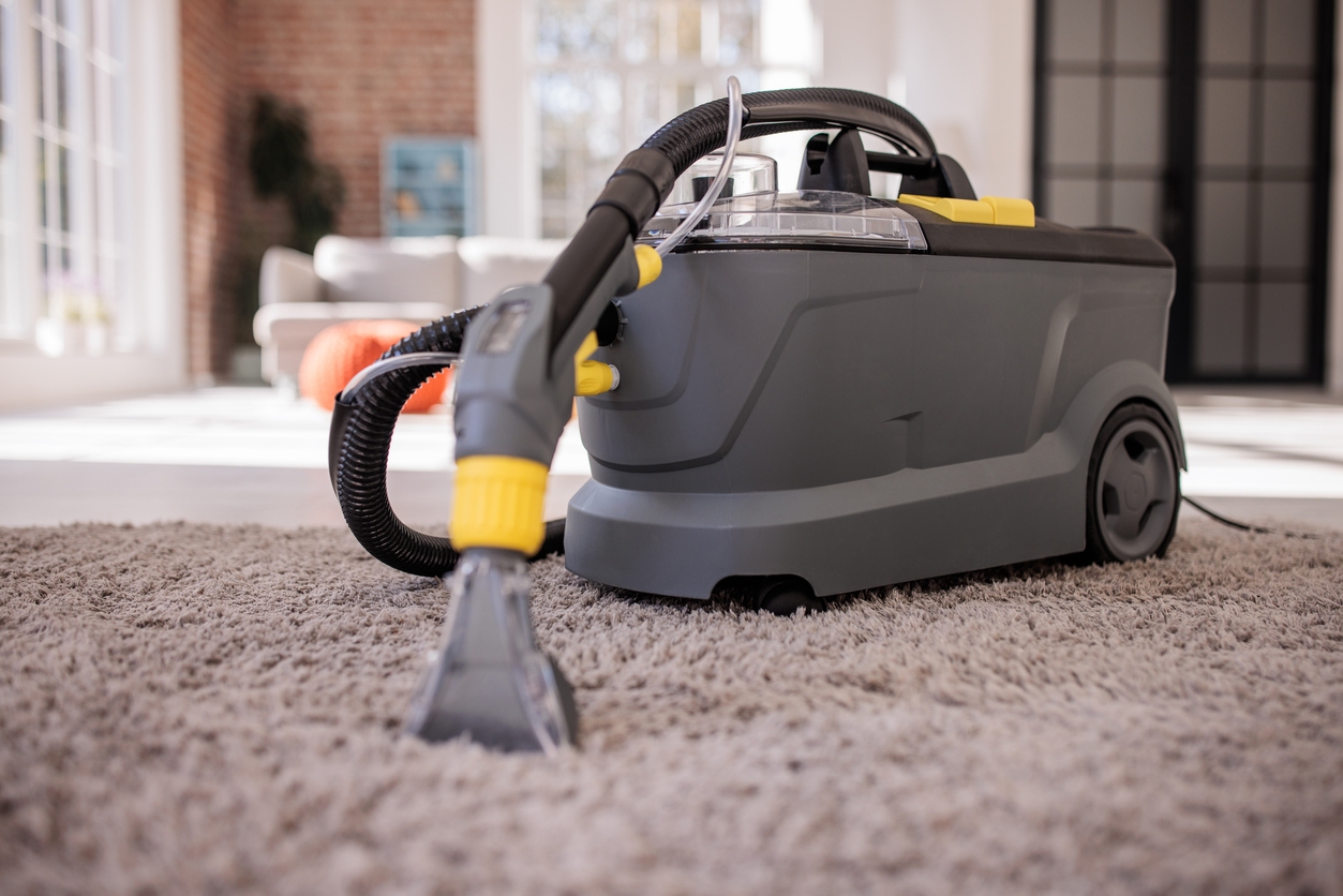 Portable Carpet Cleaning Machine in a Home